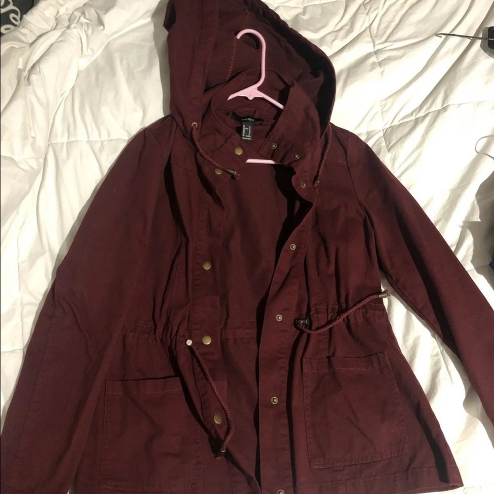 Forever 21 Burgundy Jacket